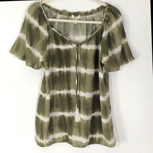 Como Blu Tie dyed Blouse